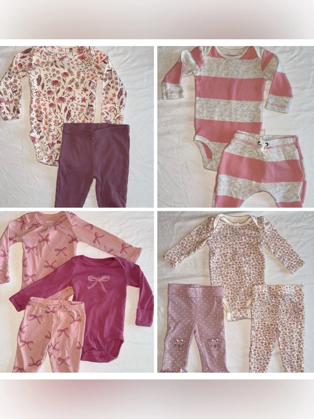 Baby Girl Fall Bundle | 3 Months | Carter’s Gerber long sleeve sets